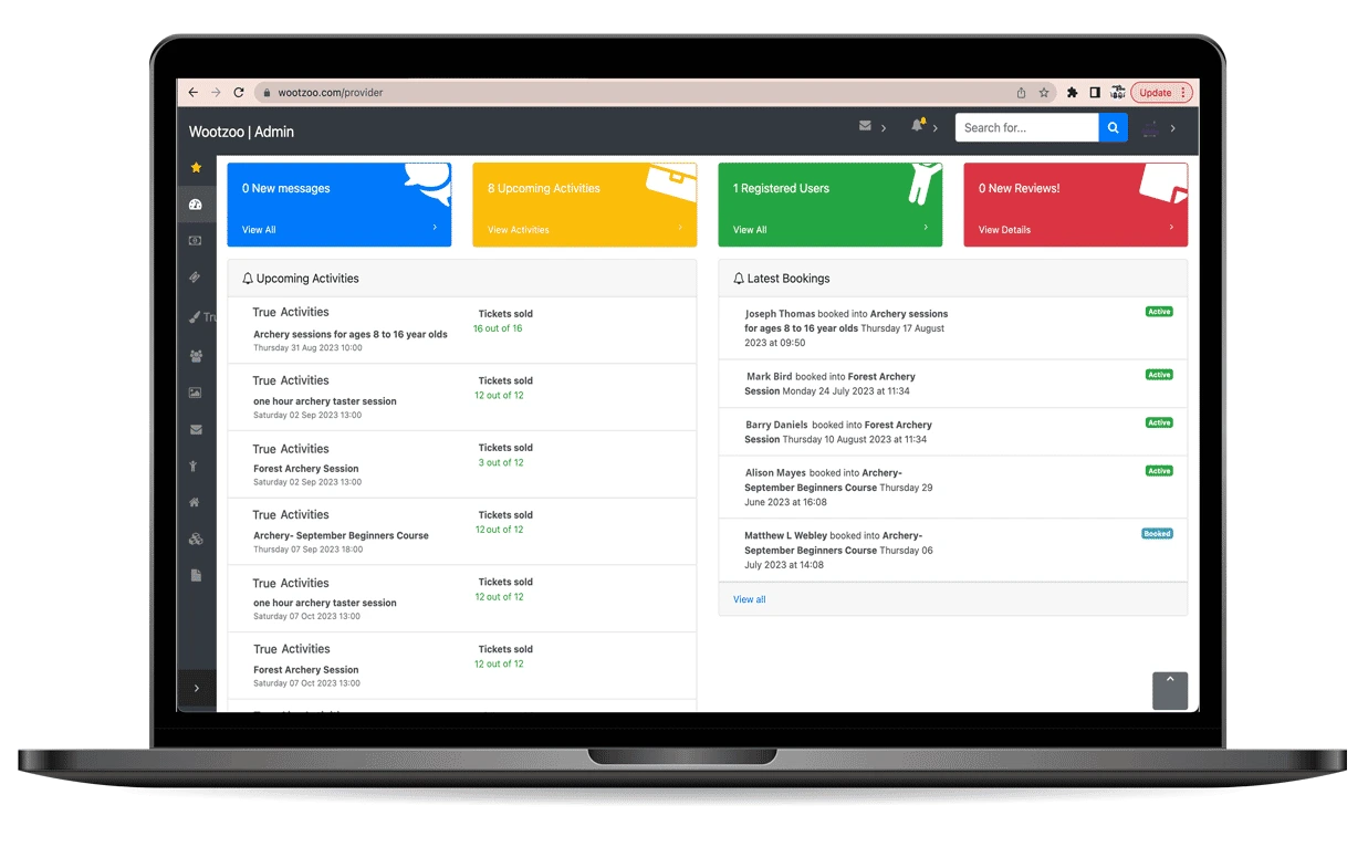 Wootzoo Childcare Management Dashboard